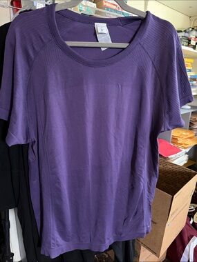 Source Unknown Purple Short Sleeve Crewneck Top
